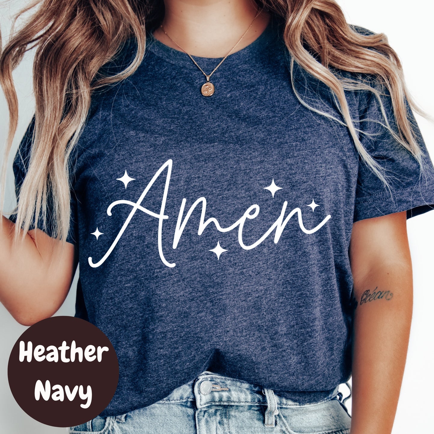 Amen Shirt, Christian Faith Graphic Tee, Religious Inspirational Shirt, Bible Verse T-Shirt, District Made Tee, Jesus Lover Gift