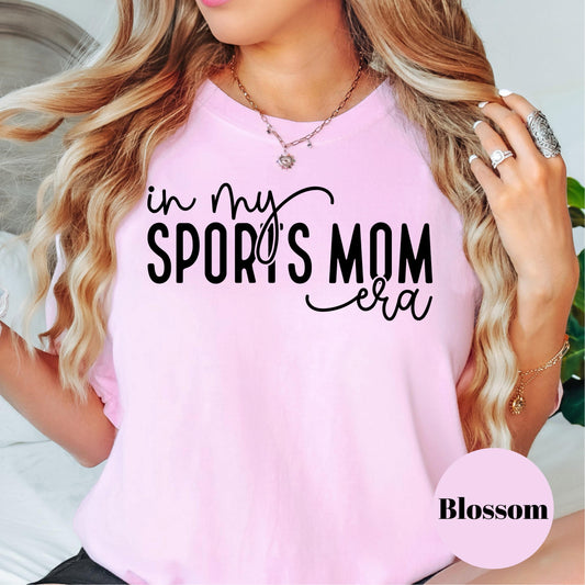 In My Sports Mom Era Comfort Colors® Shirt, Cute Game Day Mom Shirt, Trendy Sports Mama Tee, Athlete Parent Shirt, Softball Baseball Mom Tee