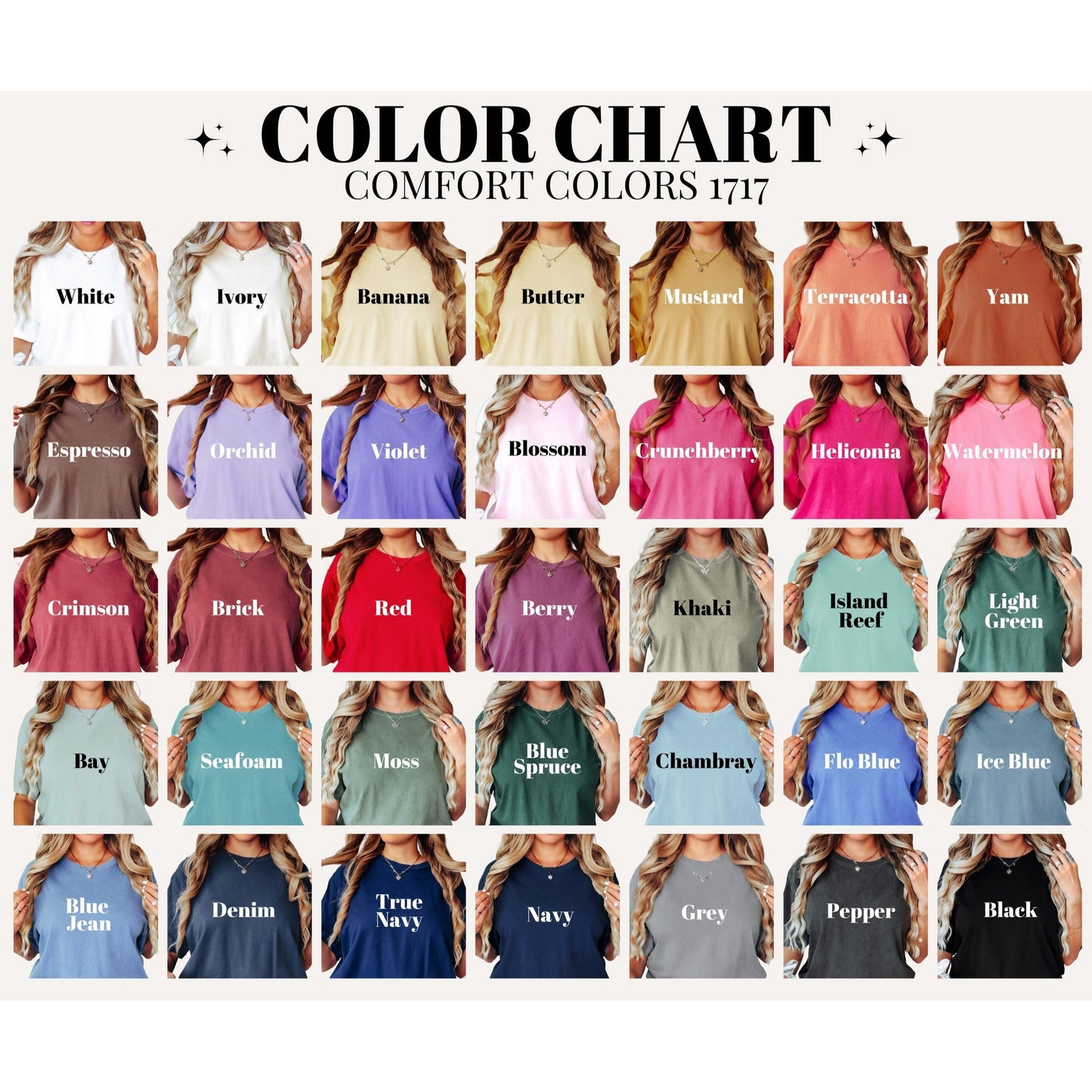 Faith Sticker Collage Shirt, Comfort Colors® Christian Tee, Bible Verse Shirt, Inspirational Scripture Shirt, Religious Gift for Women