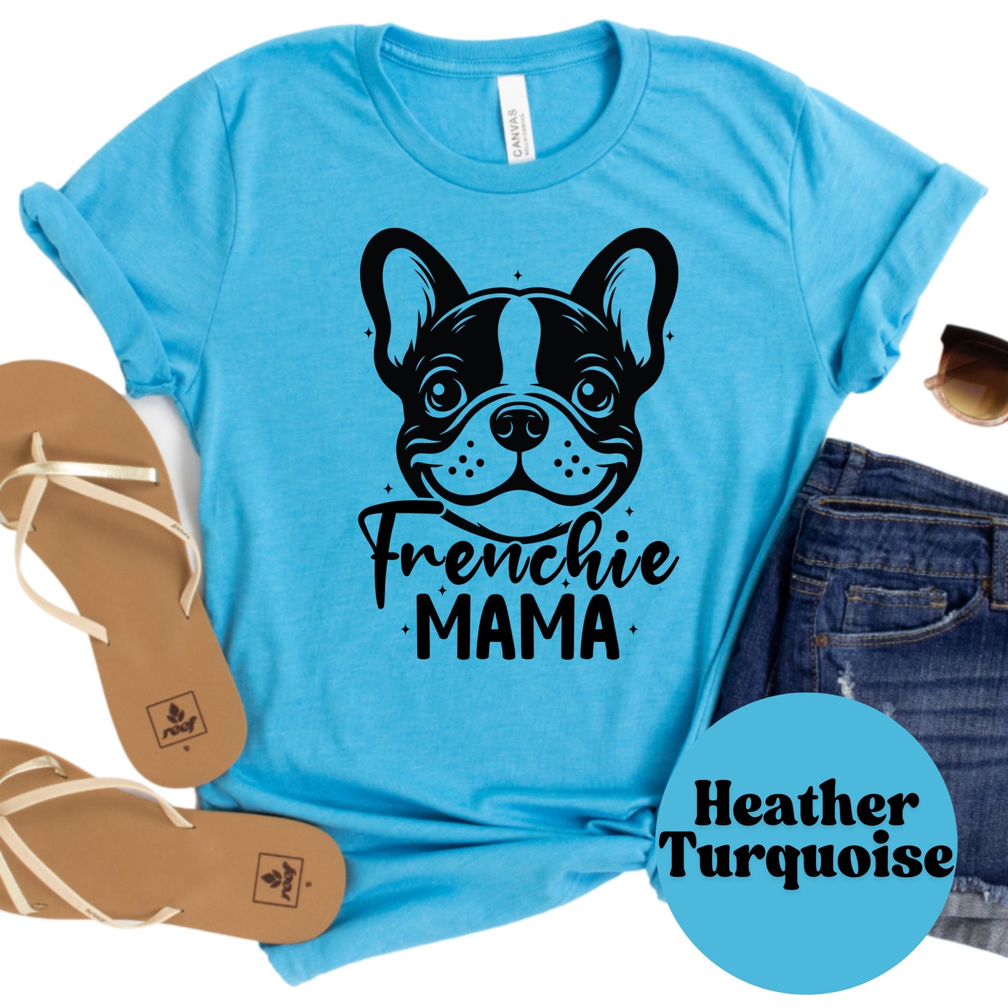Frenchie Mama Shirt, French Bulldog Mom Tee, Cute Dog Lover Graphic Shirt, Pet Owner Gift, Unisex Frenchie T-Shirt