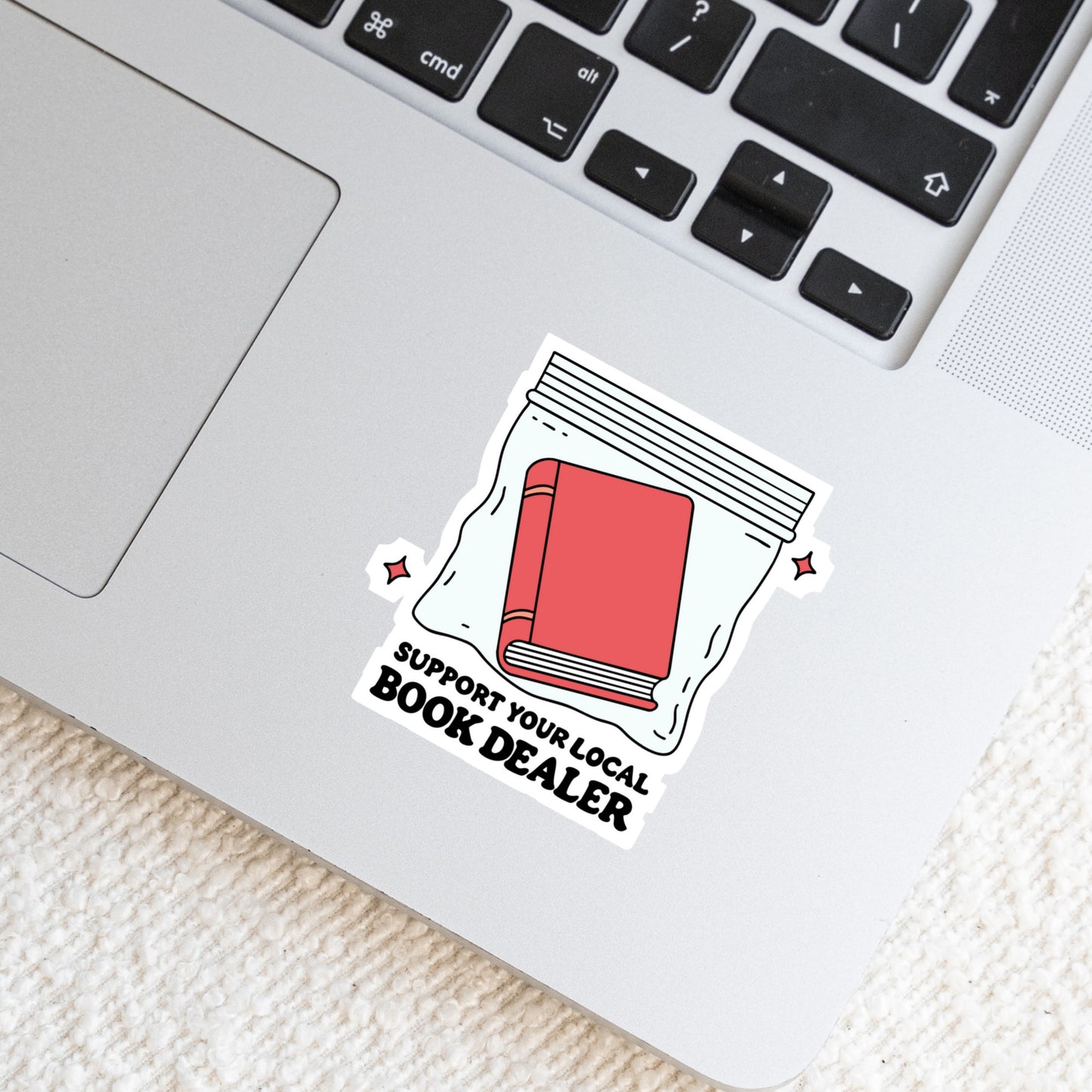Support Your Local Book Dealer Book Reader Sticker β 3" Waterproof Bookish Sticker with Holo Overlay β Reading, Books, Reader Gift, Book Lover, Bookstore Merch