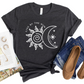 Live by the Sun Love by the Moon Shirt - Celestial Sun and Moon T-Shirt - Boho Spiritual Graphic Tee for Women - Astrology Lover Gift