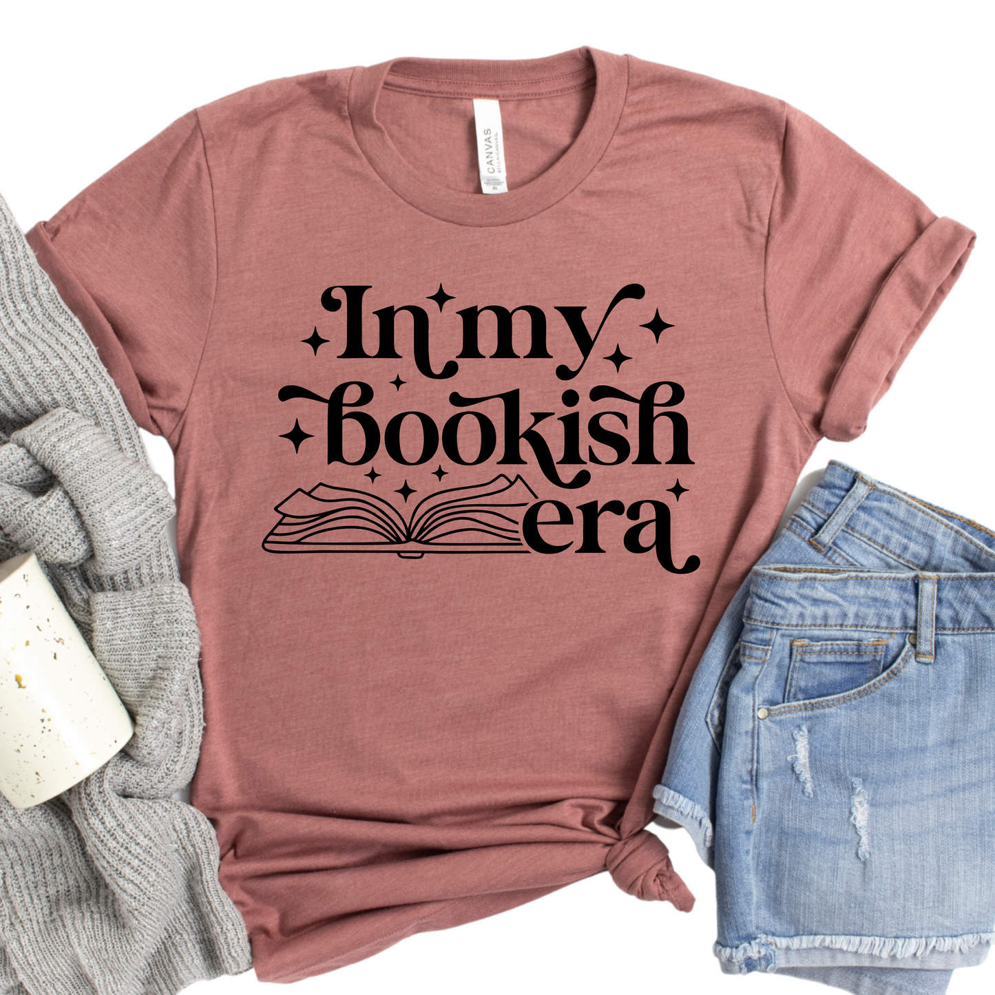 In My Bookish Era Shirt | Cute Book Lover Graphic Tee | Bookworm T-Shirt | Literary Apparel for Readers | Gift for Book Enthusiasts