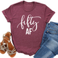 Fifty AF Shirt | Funny 50th Birthday Graphic Tee | Milestone Birthday Shirt | Cute Gift for Turning 50 | Trendy Fifty and Fabulous Shirt