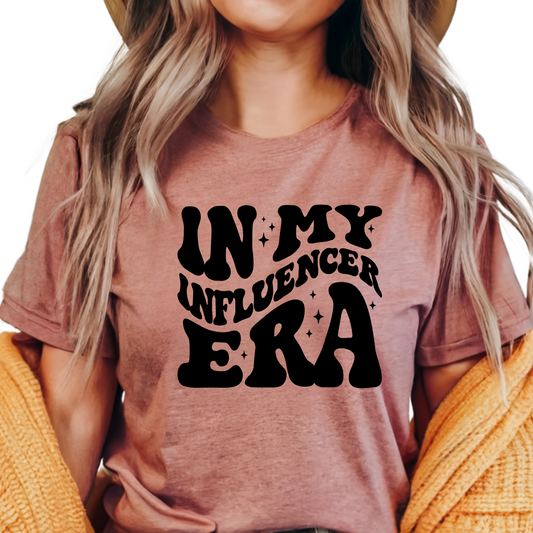 In My Influencer Era Shirt | Funny Graphic T-Shirt | Retro Social Media Tee | Influencer Gift | Trendy Oversized Shirt | Statement Tee