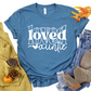 Loved Auntie Shirt | Cute Aunt Gift | Aunt Life Graphic Tee | Loved Aunt T-Shirt for Women | Heart Auntie Shirt | Aunt Birthday Gift