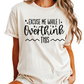 Excuse Me While I Overthink This T-Shirt - Funny Graphic Tee for Anxiety - Sassy Quote Shirt - Introvert Humor Gift - Quirky Casual Top