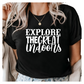 Explore the Great Indoors T-Shirt - Funny Introvert Graphic Tee - Cozy Homebody Shirt - Indoor Lover Gift - Relaxed Fit Casual Top