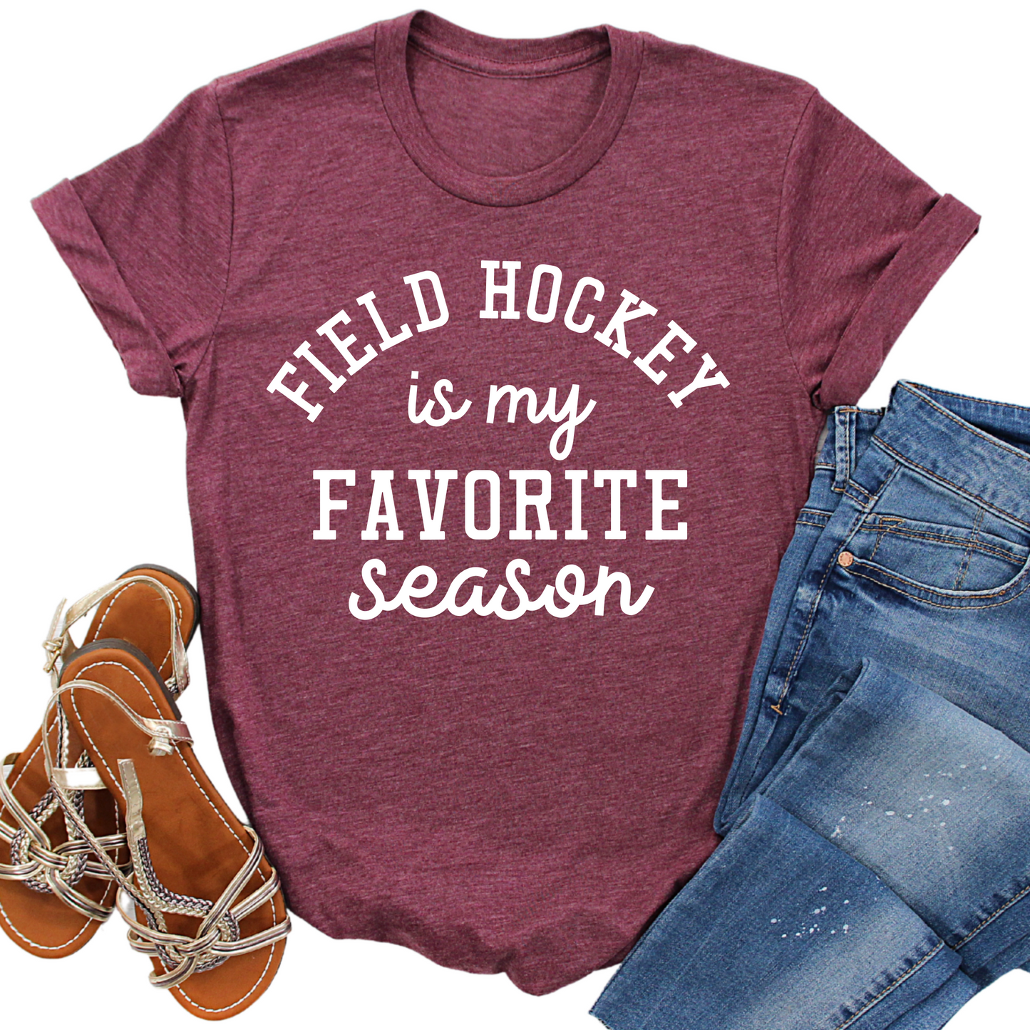 Field Hockey is My Favorite Season T-Shirt - Funny Sports Lover Tee - Gift for Field Hockey Players - Athletic Graphic Shirt for Fans