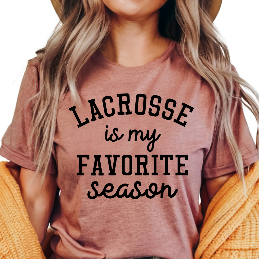 Lacrosse Is My Favorite Season T-Shirt - Funny Sports Fan Shirt - Gift for Lacrosse Players, Fans, and Coaches - Athletic Graphic Tee