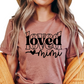 Loved Mimi T-Shirt - Grandma Gift for Mimi - Heart Design Mimi Graphic Tee - Cute Family Shirt for Women - Thoughtful Gift Idea