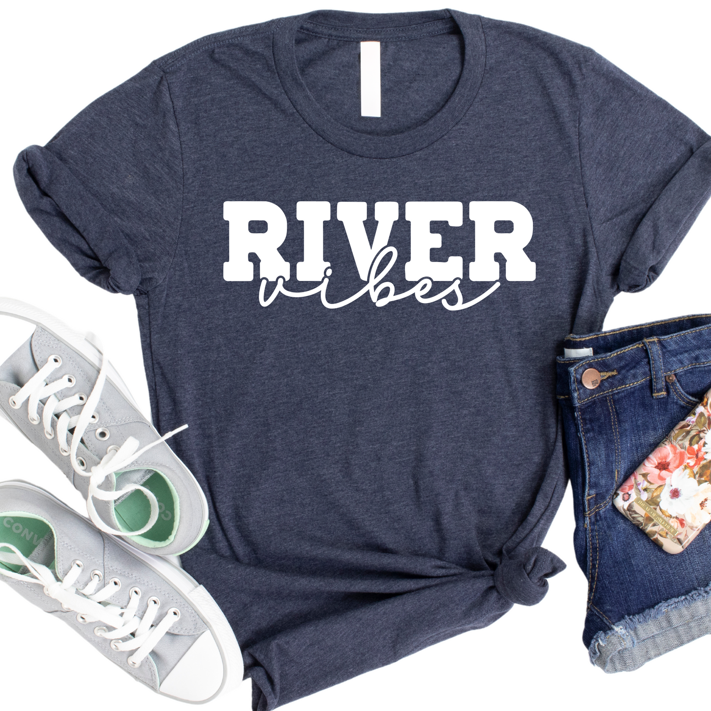 River Vibes T-Shirt - Outdoor Adventure Graphic Tee - Nature Lover Gift - Relaxing River Shirt for Kayaking, Fishing, Camping Trips