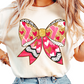 Valentine's Day Bow T-Shirt - Cute Heart Bow Graphic Tee - Festive Coquette Style Shirt for Women - Romantic Holiday Outfit