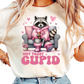 Not Today Cupid T-Shirt - Funny Anti-Valentine’s Day Graphic Tee with Cozy Raccoon Design - Cute and Trendy Gift for Singles - Galentines