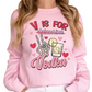 V is for Vodka T-Shirt - Funny Valentine’s Day Drinking Graphic Tee - Cute and Sassy Cocktail Lover Shirt - Trendy Gift for Her - Galentines