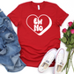 Ew No Shirt - Funny Conversational Heart Anti-Valentine's Day Graphic Tee - Sarcastic Heart Design T-Shirt - Quirky Gift for Singles