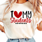 I Love My Students Shirt - Cute Teacher Appreciation Tee - Valentine's Day Teacher Gift - Classroom Heart Graphic T-Shirt