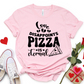 Love Disappoints Pizza Is Eternal T-Shirt - Funny Valentine's Day Shirt - Pizza Lover Gift - Anti-Valentine's Tee - Foodie Graphic Tee