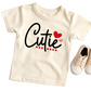 Cutie Valentine's Shirt - Baby, Toddler, Youth Sizes - Adorable Heart Graphic Tee for Kids - Cute Holiday Outfit for Boys or Girls