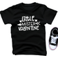 Little Mister Valentine Shirt - Baby, Toddler, Youth Sizes - Cute Boys' Valentine’s Day Outfit - Heart Arrow Graphic Tee for Kids