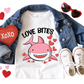 Love Bites Shark Valentine Shirt - Baby, Toddler, Youth Sizes - Cute Valentine Graphic Tee for Kids - Funny Shark Valentine's Day Outfit