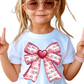 XOXO Coquette Bow Valentine Shirt - Cute Heart Bow Baby, Toddler, Youth Sizes - Girls Valentine’s Day Top - Festive Pink Tee for Kids