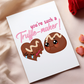 You're Such a Truffle-Maker Card - Cute Chocolate Pun Greeting Card - Funny Love Card for Him or Her - Sweet Valentine's Day Card