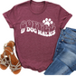 Coffee and Dog Walks T-Shirt - Funny Dog Lover Graphic Tee - Casual Pet Mom Shirt - Trendy Dog Walking Apparel - Gift for Dog Moms