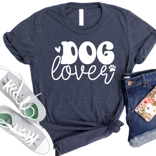 Dog Lover T-Shirt - Funny Dog Mom Shirt - Cute Graphic Tee for Pet Owners - Gift for Dog Lovers - Trendy Dog Mom Life Shirt