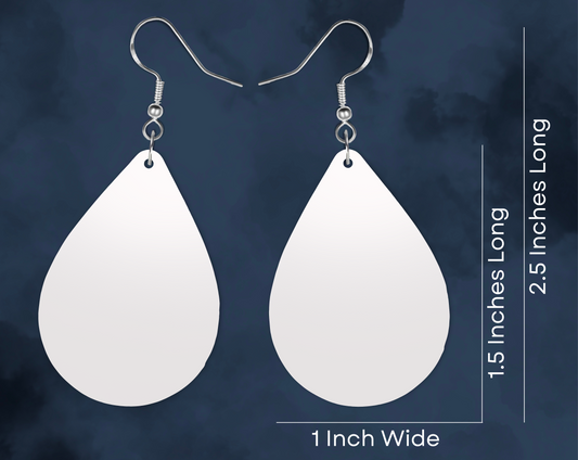 Mardi Gras Fleur-de-Lis Earrings - Glitter Teardrop Design - Lightweight Statement Jewelry for Women - Hypoallergenic Stainless Steel Hooks