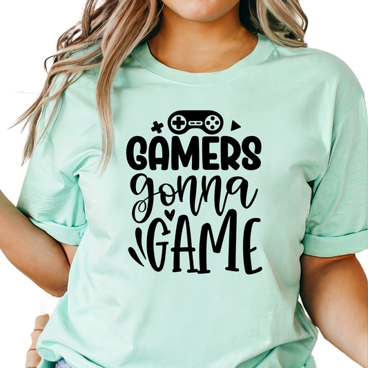 Gamers Gonna Game Shirt - Funny Gaming Tee for Video Game Lovers - Gamer Graphic T-Shirt - Cool Gift for Gamers