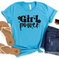 Girl Power Shirt - Retro Feminist Womans Graphic Tee - Cute Women's Empowerment T-Shirt - Flower Design Trendy Tee - Gift for Her
