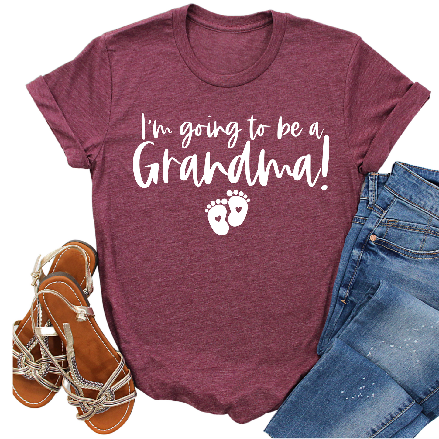 I’m Going to Be a Grandma Shirt - Cute Pregnancy Announcement Tee - Baby Reveal for Grandmothers - New Grandma Gift Idea