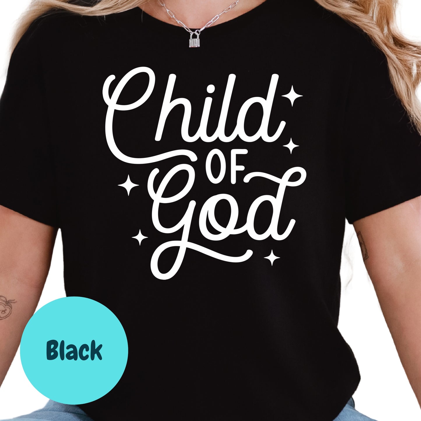 Child of God Shirt, Christian Faith Graphic Tee, Religious Inspirational Shirt, Jesus Lover Gift, Bible Verse T-Shirt, Christian Apparel