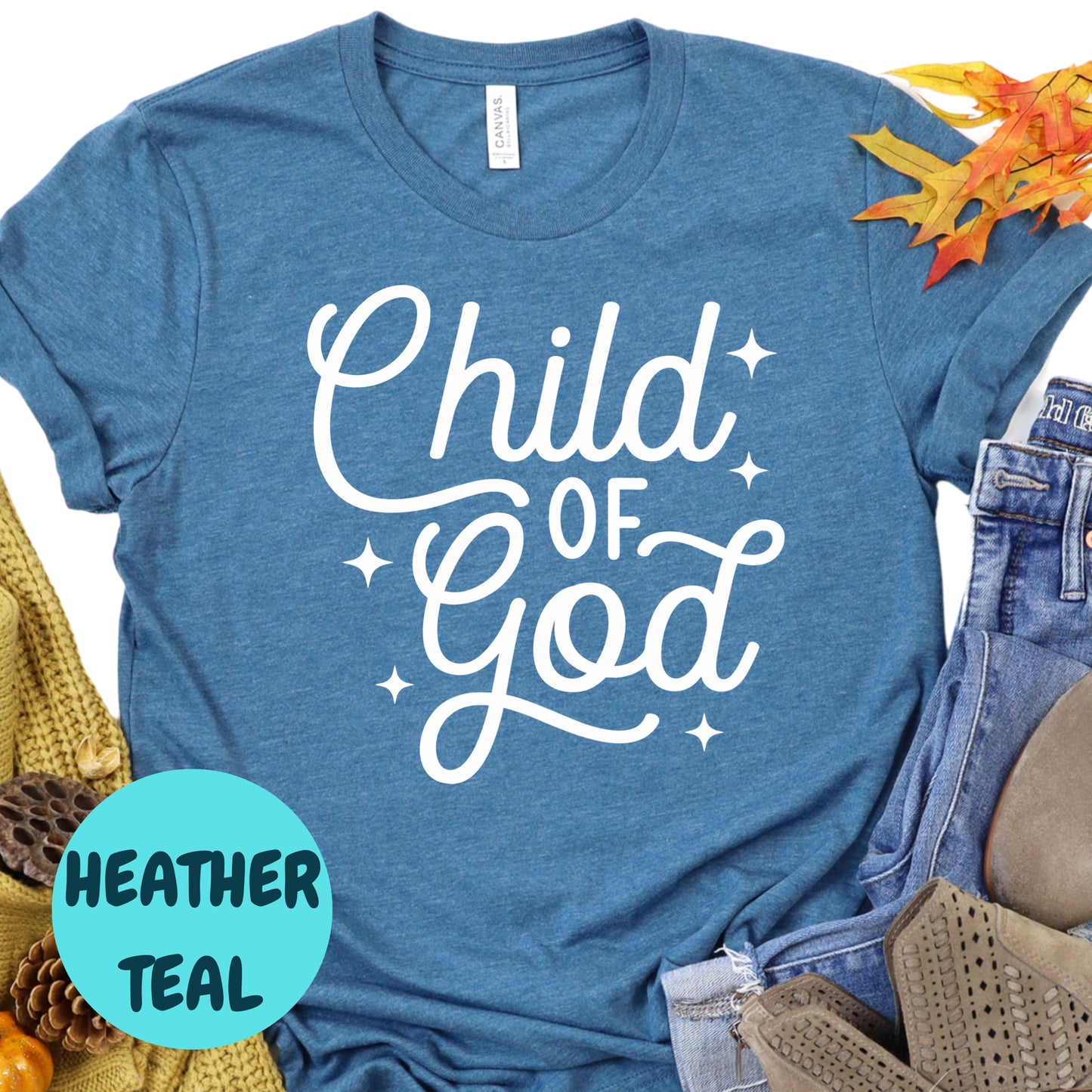 Child of God Shirt, Christian Faith Graphic Tee, Religious Inspirational Shirt, Jesus Lover Gift, Bible Verse T-Shirt, Christian Apparel