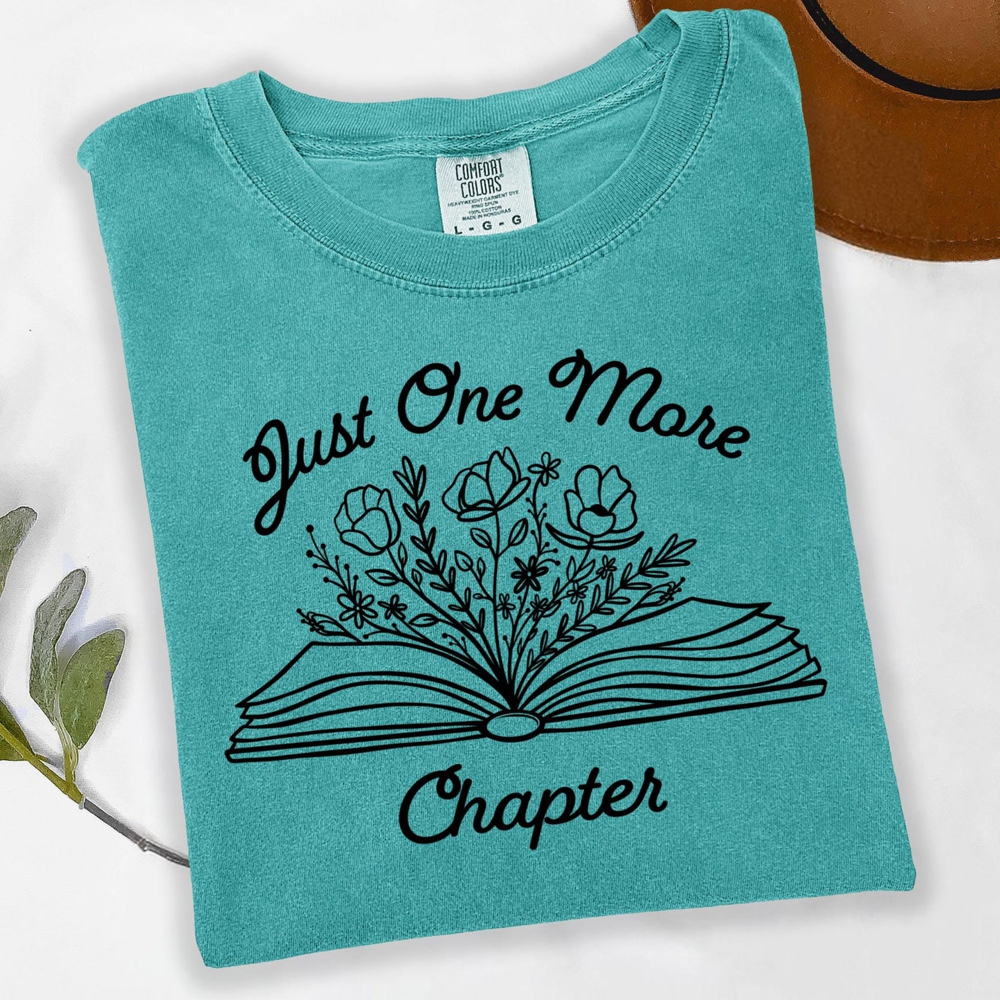 Just One More Chapter t-shirt, Bookish Merch, Reading t-shirt, Literature, Book Lover tshirt, Comfort Colors, Book Shirt, Librarian Shirts