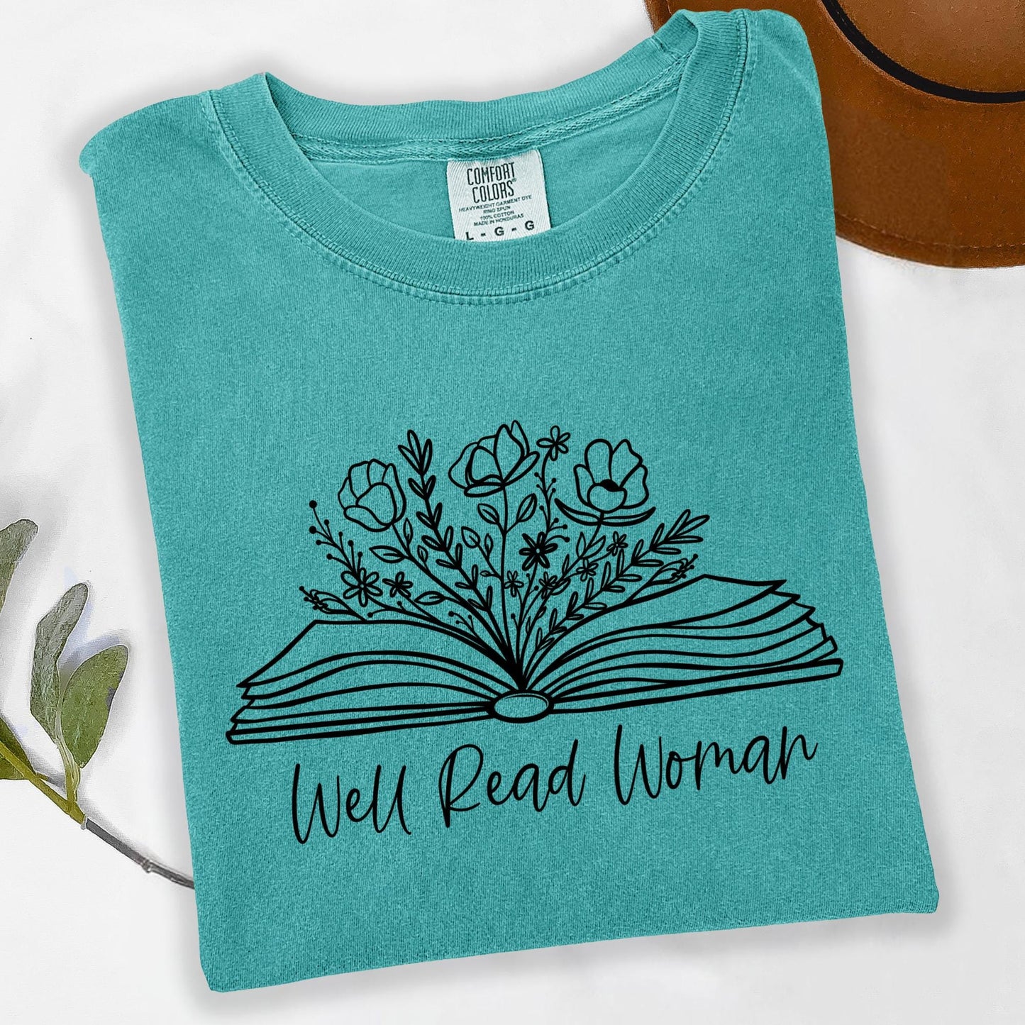 Well Read Woman T-Shirt - Comfort Colors Book Lover Shirt - Feminist Reading Graphic Tee - Literary Gift for Women - Bookworm Shirt