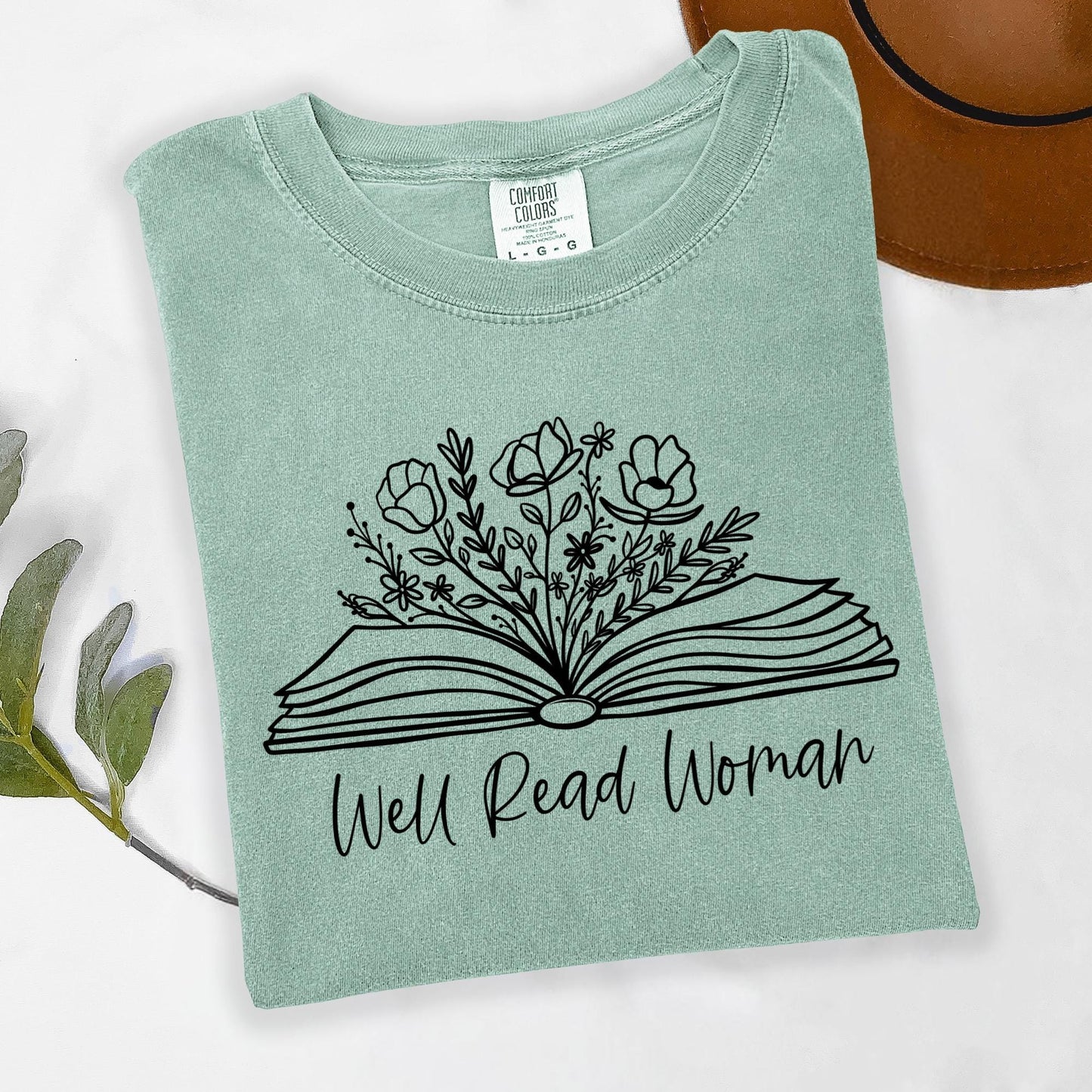 Well Read Woman T-Shirt - Comfort Colors Book Lover Shirt - Feminist Reading Graphic Tee - Literary Gift for Women - Bookworm Shirt