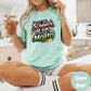 Let the Summer Be Gin Comfort Colors® Shirt, Mojito Cocktail Tee, Funny Summer Shirt, Tropical Drink Graphic Tee, Pool Party Vacation Shirt