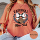 Baseball Mom Club Comfort Colors® Shirt, Cute Baseball Bow Tee, Softball Mom Shirt, Game Day Graphic Tee, Sports Mama Shirt, Team Mom Shirt