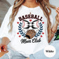 Baseball Mom Club Comfort Colors® Shirt, Cute Baseball Bow Tee, Softball Mom Shirt, Game Day Graphic Tee, Sports Mama Shirt, Team Mom Shirt