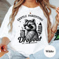 Gentle Parenting Dropout Comfort Colors® Shirt, Funny Mom Life Tee, Boba Raccoon Graphic Shirt, Tired Mom Shirt, Sarcastic Parenting Shirt