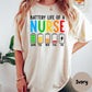 Battery Life of a Nurse Comfort Colors® Shirt, Funny Nurse Week Tee, Nursing Graphic Shirt, Healthcare Worker Gift, Exhausted Nurse Shirt