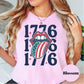 1776 Lips Comfort Colors® Shirt, Patriotic Tee, Fourth of July Shirt, Retro USA Shirt, American Flag Tongue Shirt, Independence Day Top