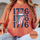 1776 Lips Comfort Colors® Shirt, Patriotic Tee, Fourth of July Shirt, Retro USA Shirt, American Flag Tongue Shirt, Independence Day Top