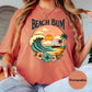 Beach Bum Comfort Colors® Shirt, Retro Summer Sunset Graphic Tee, Coastal Beach Shirt, Boho Surf Shirt, Tropical Vacation Shirt