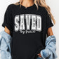 Saved by Grace Comfort Colors® Shirt, Christian Graphic Tee for Women, Faith Based Shirt, Bible Verse Shirt, Spiritual Gift for Her