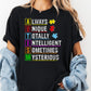 Autism Awareness Shirt, Comfort Colors® Shirt, Puzzle Piece Graphic Tee, Acronym Support Shirt, Neurodiversity Shirt, Inclusive Message Tee