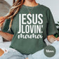 Jesus Lovin' Mama Comfort Colors® Shirt, Christian Mom Graphic Tee, Faith Shirt for Women, Worship Tee, Spiritual Motherhood Gift