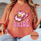Cowgirl Bride Comfort Colors® Shirt, Western Bachelorette Tee, Bride Shirt with Cowboy Hat, Country Wedding Party Shirt, Rodeo Themed Gift